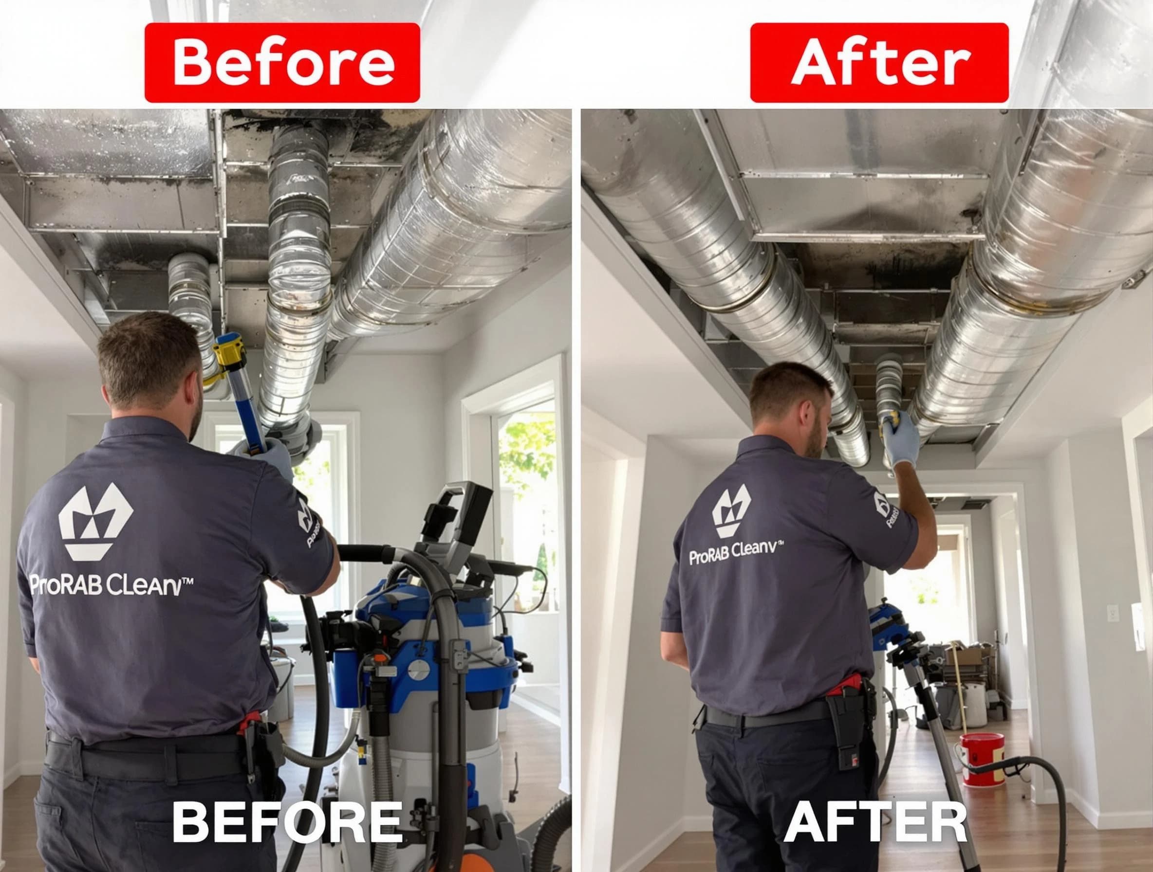 Del City Air Duct Cleaning expert performing thorough residential duct cleaning in a Del City home