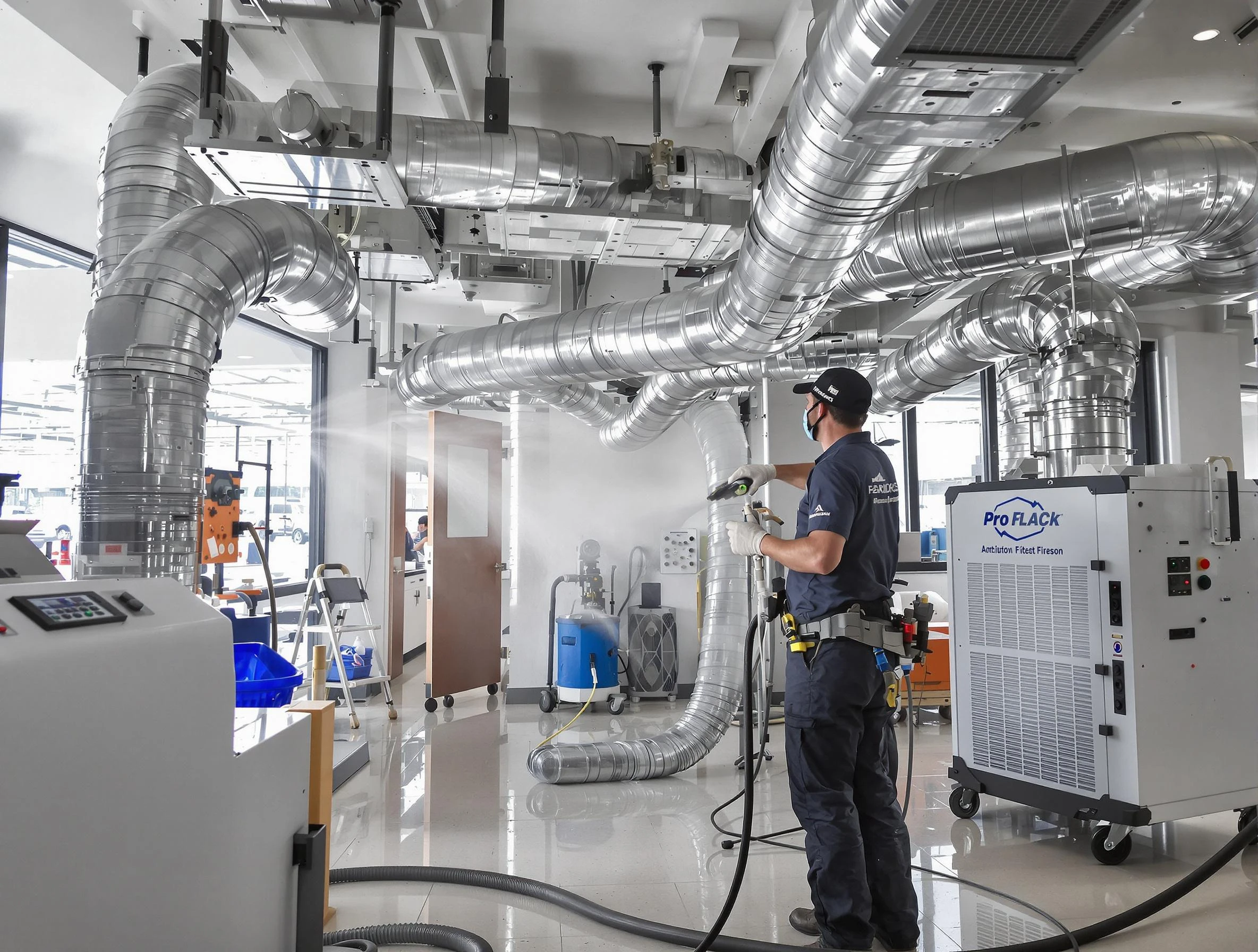 Negative Pressure Air Duct Cleaning in Del City