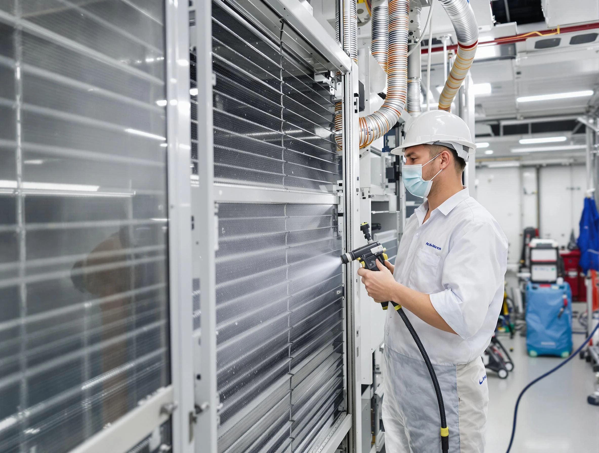 Professional AC coil cleaning by Del City Air Duct Cleaning in Del City