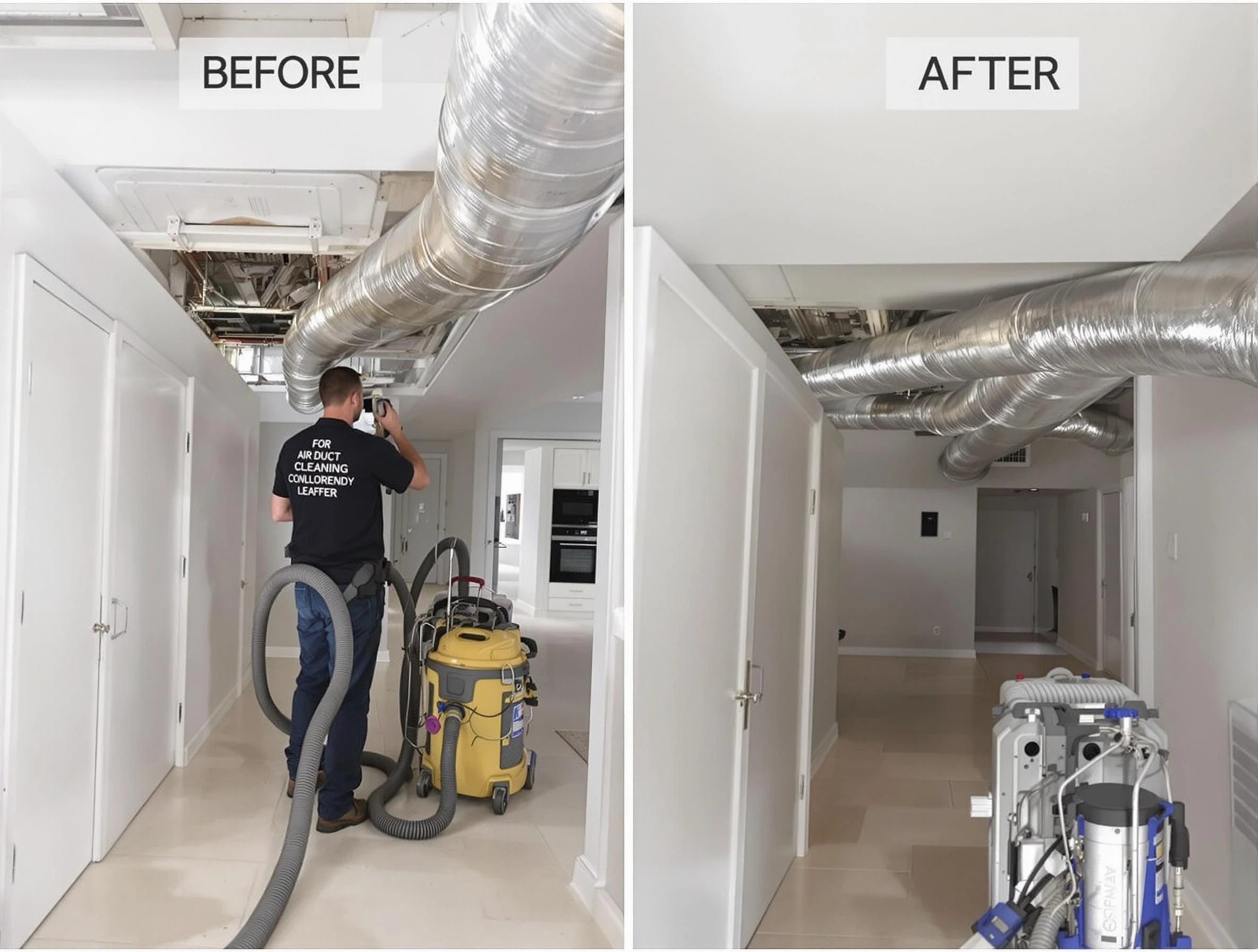 Del City Air Duct Cleaning professional performing thorough air duct cleaning in Del City