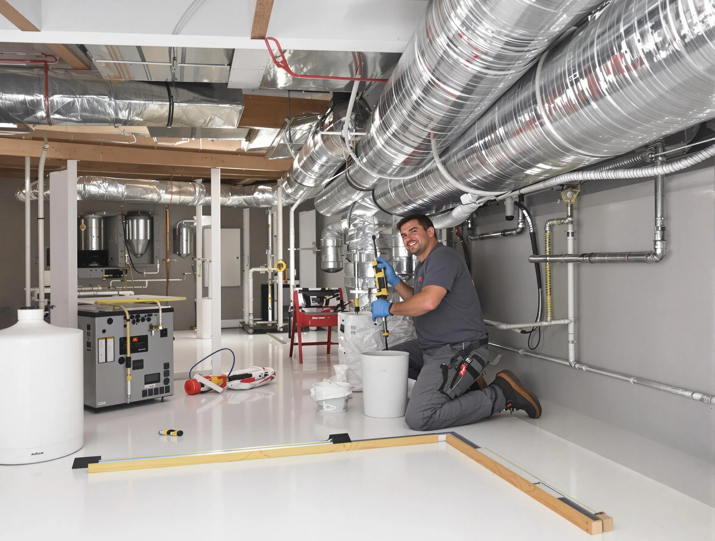 Professional duct sealing service by Del City Air Duct Cleaning in Del City